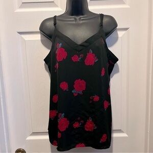 3/25$💥 Trendsetter top rose floral cami tank Women XL sleeveless summer